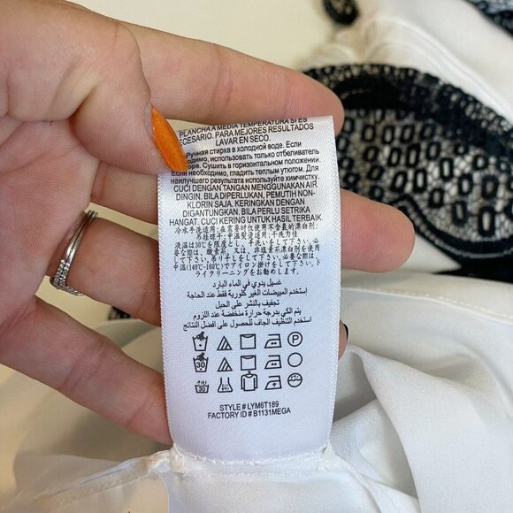 BCBGMAXAZRIA Womens Lorenna Lace Mini Cocktail Dress Black 6 Sleeveless New - Picture 7 of 8